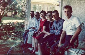 From L to R: Leonard, Frank, Helen, Hazel, Lawrence and Lester. 