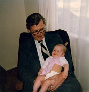 Lester with grandaughter: Jill's daughter, Alexis Rose Weisenberg 
